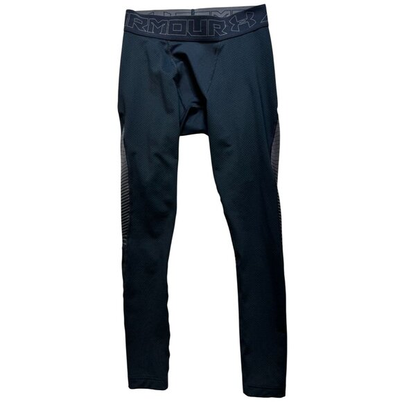 Under Armour Womens Compression Tight Pant Stretch Size M black Workout - Picture 1 of 9